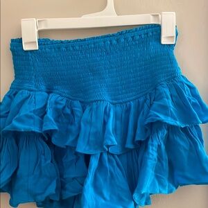 Blue Ruffled Skirt